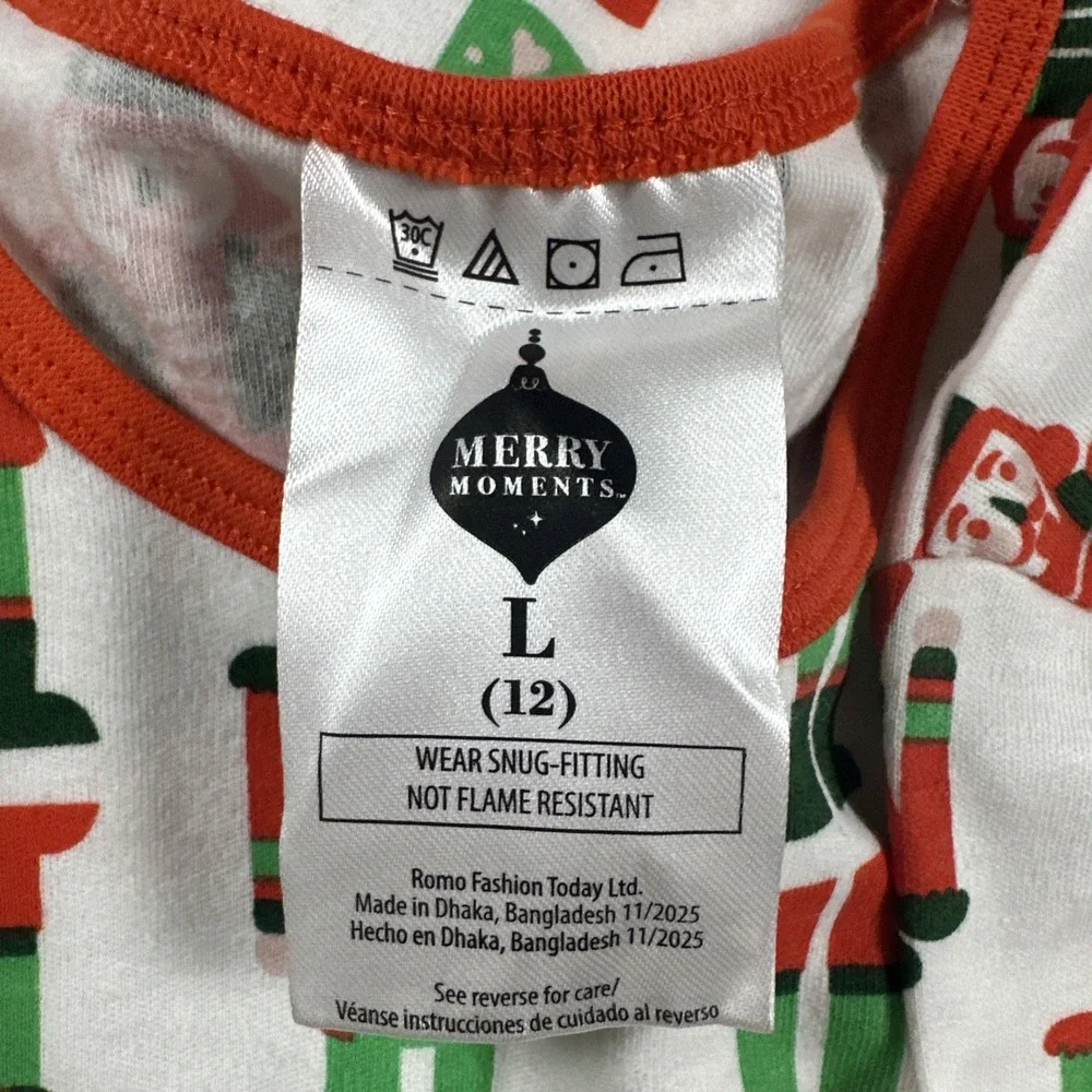 Christmas Nutcracker Pajama Set Kids 12 NWT Holiday Matching Family Snug Fit